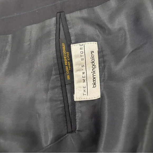 Men's Navy Pinstripe Burberrys’ Blazer
